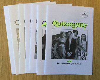 Every issue of Quizogyny zine