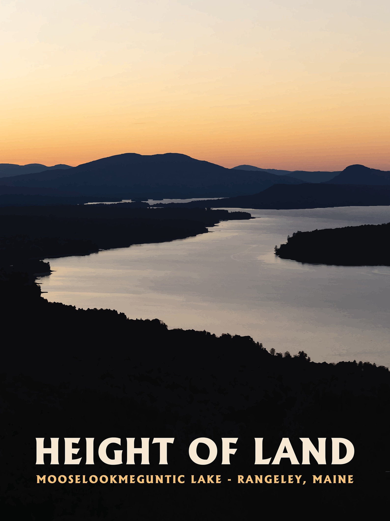 Height of Land Mooselookmeguntic Lake Rangeley Maine Etsy