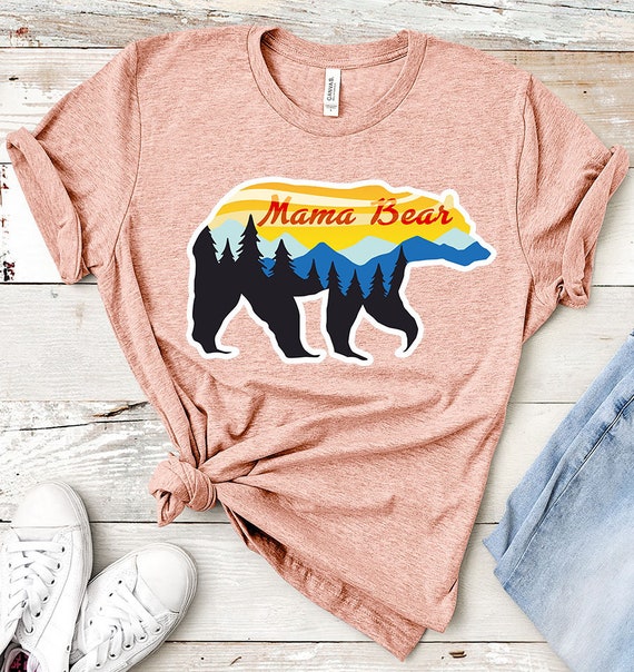 Mom Shirts Momlife Shirt Mothers Day Gift Mama Bear Tee Mama Bear Shirt Mama Bear T-shirt Mama Tee Shirts for Moms