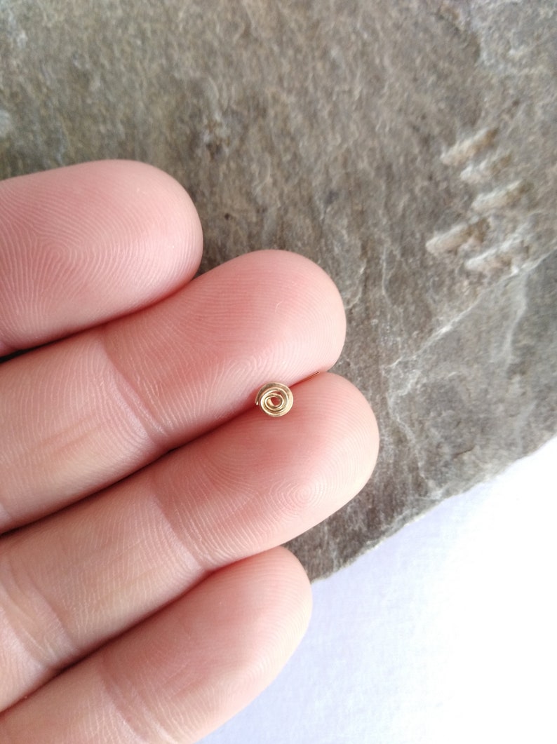 Spiral Nose Stud Gold or Silver Spiral Nose Piercing Thin Etsy