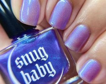 time to pretend || purple nail polish, shimmery nails, indie nail polish