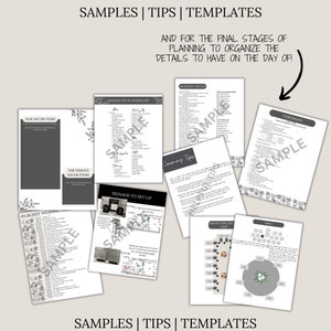 Ultimate Wedding Planning Binder Template Modern Neutral,Customizable Canva Template, Printable Wedding Planner & Day Of Binder, Checklist image 3