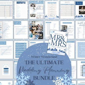 Ultimate Wedding Planning Binder Template, Customizable Canva Template, Printable Wedding Planner, Day Of Binder,Itinerary Planner Checklist
