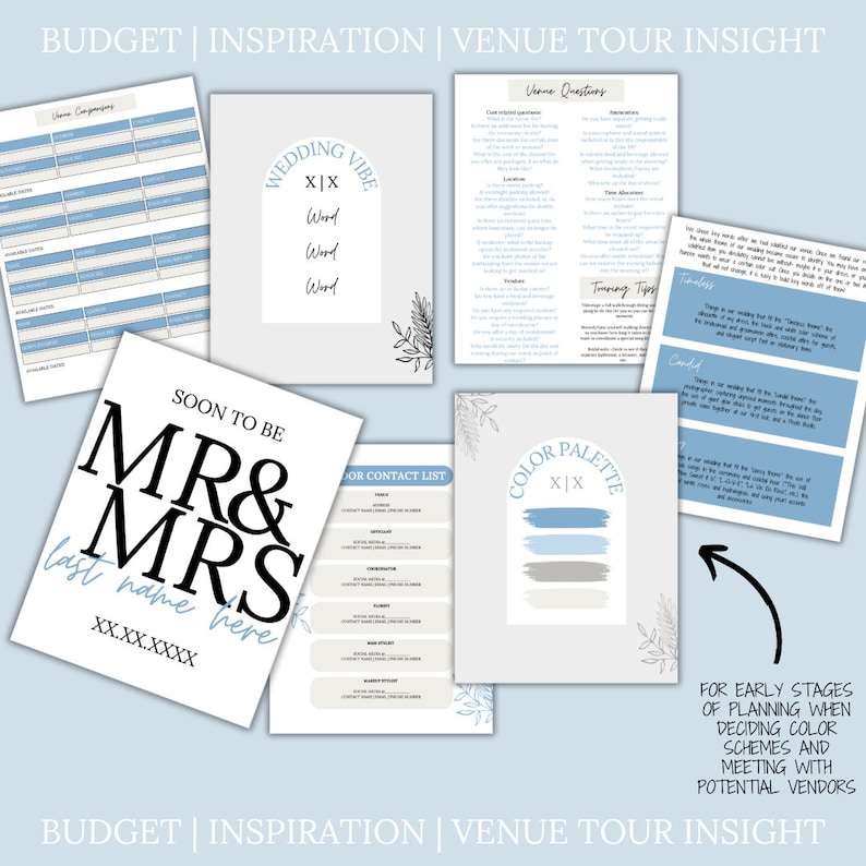 Ultimate Wedding Planning Binder Template, Customizable Canva Template, Printable Wedding Planner, Day Of Binder,Itinerary Planner Checklist image 2