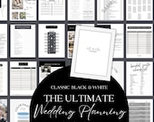 Ultimate Wedding Planning Binder Template | Classic Theme, Customizable Canva Template, Printable Wedding Planner & Day Of Binder, Checklist
