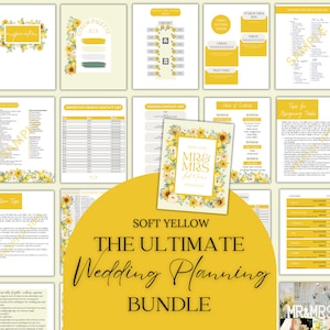 Ultimate Wedding Planning Binder Template, Customizable Canva Template, Printable Wedding Planner, Day Of Binder,Itinerary Planner Checklist