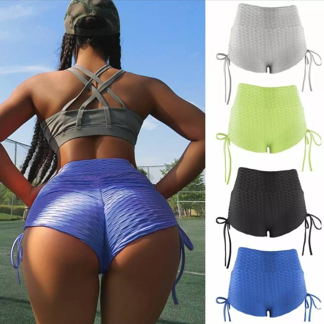 Women's Yoga Shorts Ruched Sports Gym Fitness Workout Booty Lift Pants