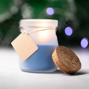 Personalized Vanilla fragrance aromatic black candle, scented candle, vanilla candle