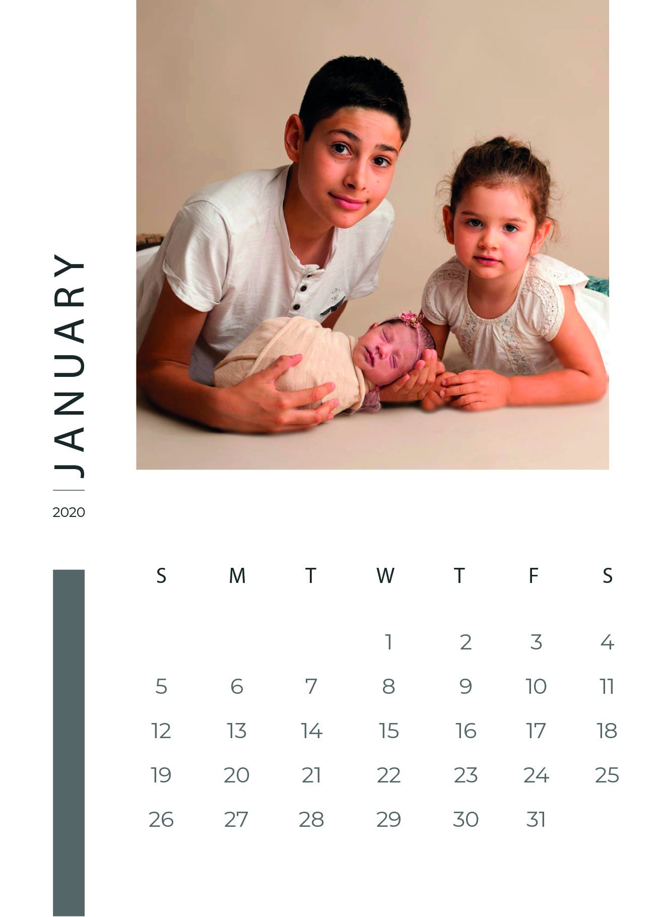 Desk Calendar Gift Idea Personalized Calendar Custom Etsy
