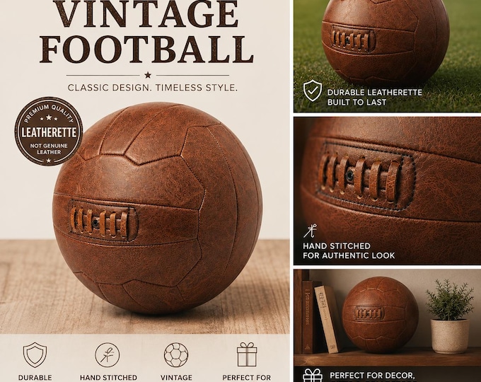 1960s Retro Design Soccer Ball – Classic Charm Meets Modern Durability!