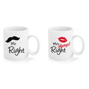 2 Ceramic Coffee Mug for Couple , Custom Mug, Graduation Gift, Gift for her, Gift for him, boyfriend gift, girlfriend gift, couple gifts