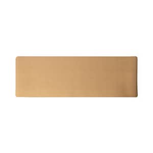 May include: A rectangular, tan-colored, textured object. The item has rounded corners and a slightly raised surface. The overall appearance is simple and neutral, with a consistent color tone throughout.