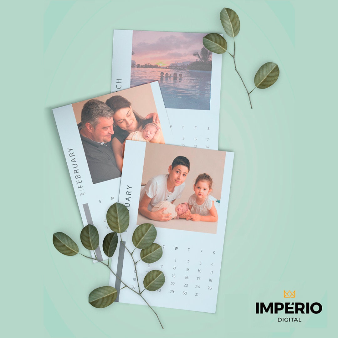 Desk Calendar Gift Idea Personalized Calendar Custom Etsy