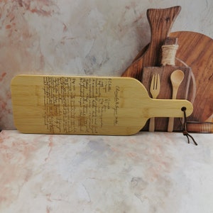 Recipe Cutting Board | Personalized Cutting Board | Engraved Cutting Board | Personalized Gift | Handwritten Recipe