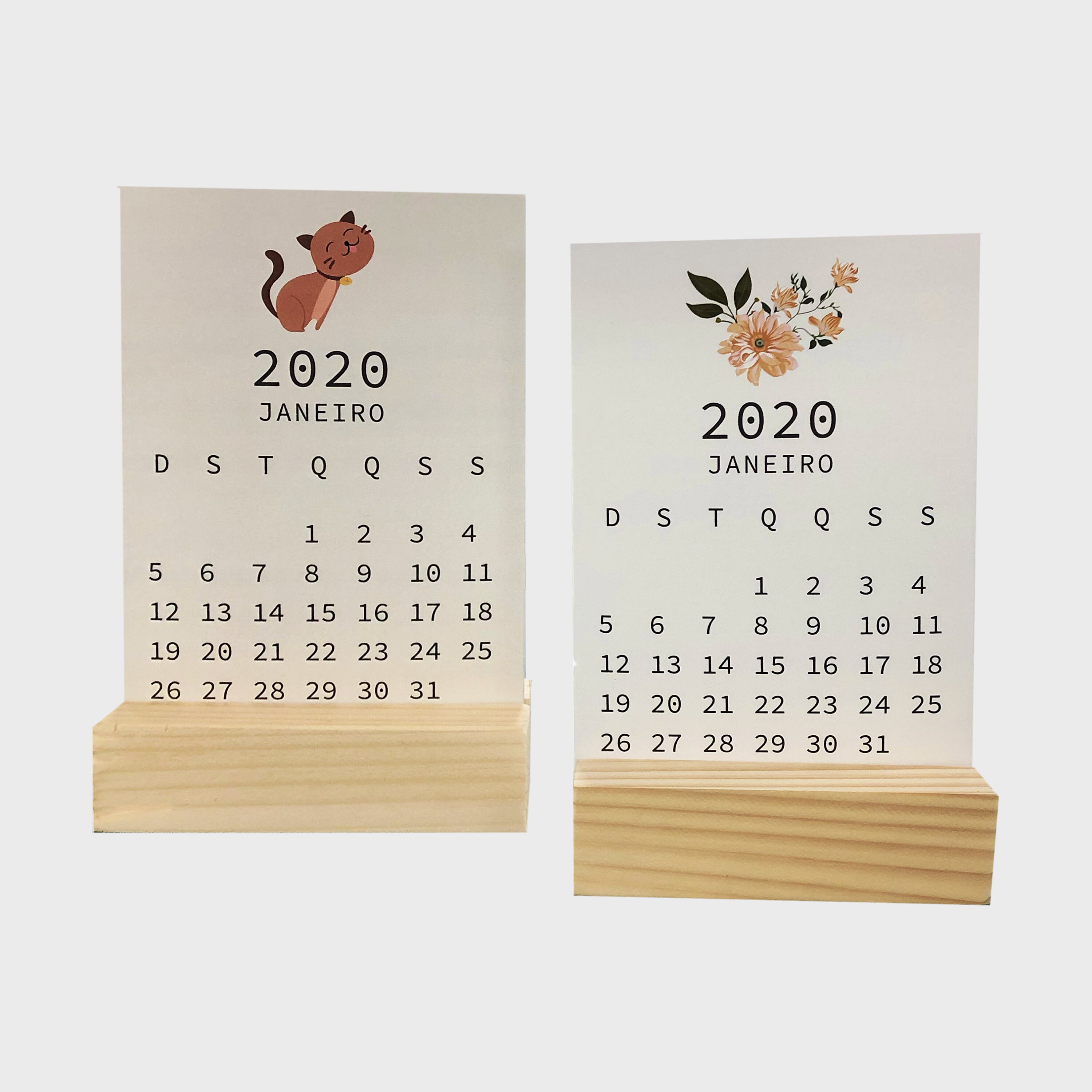Desk Calendar Gift Idea Personalized Calendar Custom Etsy