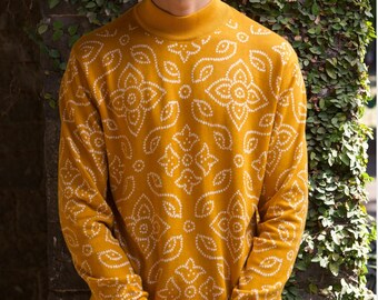 Tie-Dye Cotton Sweater