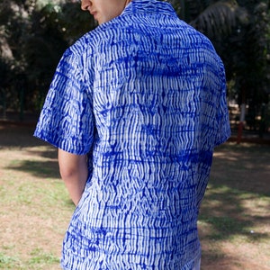 Rainfall Shibori Silk Shirt image 2