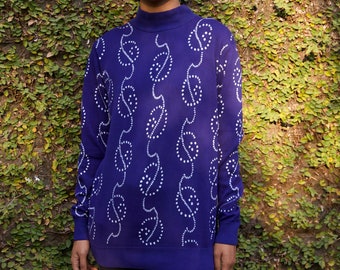 Tie-Dye Cotton Sweater