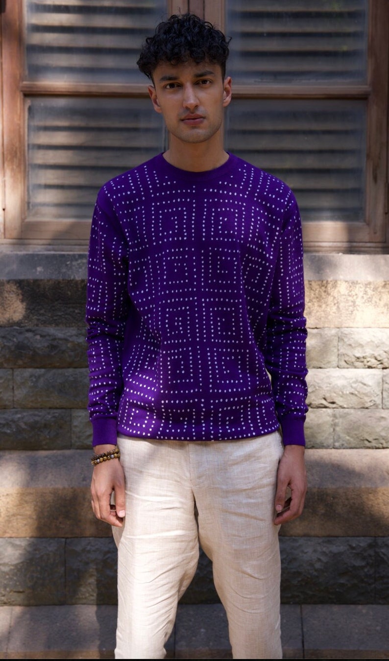 Tie-Dye Cotton Sweater image 1