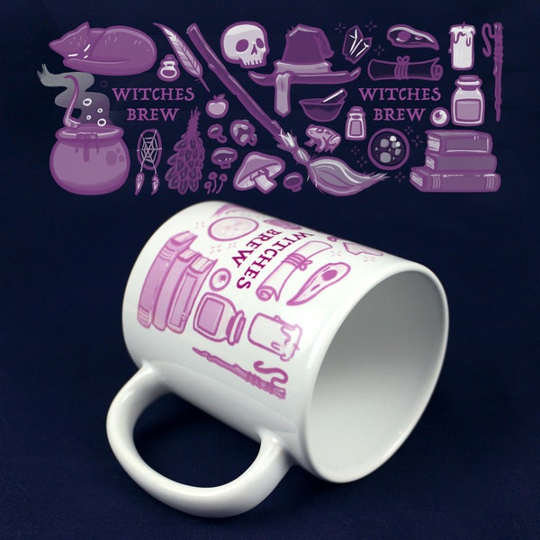 Hexen Tasse / D&D Tasse / DnD Geschenk / DnD Tasse / Hexe Tasse / Geschenk für Sie / Katzentasse / Magische Tasse / Dungeons und Drachen Tasse / Kaffeetasse