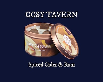 Cosy Tavern Soy Candle | DND Gift for Dungeon Master | RPG Game Night Candle | Fantasy Gift for Him | Tabletop Roleplay Decor UK