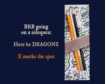 Map Pencils, D&D Pencils, Black, Natural / Wood, Orange, Dungeon Pencils, Engraved Pencils, Dungeons and Dragons Pencil, Geek Gift, DM Gift