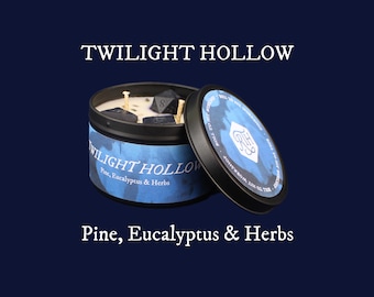 Świeca Twilight Hollow D&D | Ręcznie robiona świeca sojowa DND | Pomysł na prezent RPG Fantasy dla niego lub dla niej | Dungeons and Dragons
