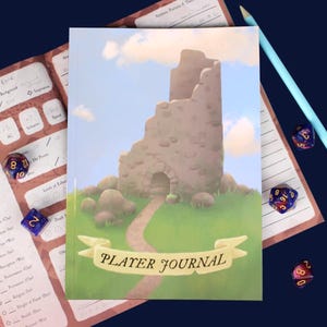 A5 D&D Spieler Journal | DND Charakterbogen | Tabletop RPG Fantasy Briefpapier | Geschenkidee für Sie und Ihn | DM Geschenk | Verliese und Drachen