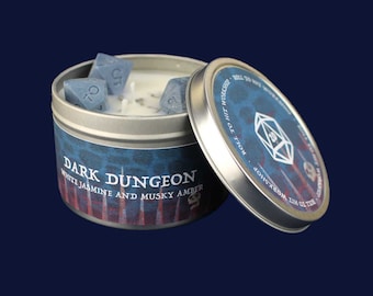 Dark Dungeon Candle / DND Candle / D&D Candle / DnD Gift / Soy Candle / D20 Candle / Dungeons and Dragons Candle / Dnd Christmas gift