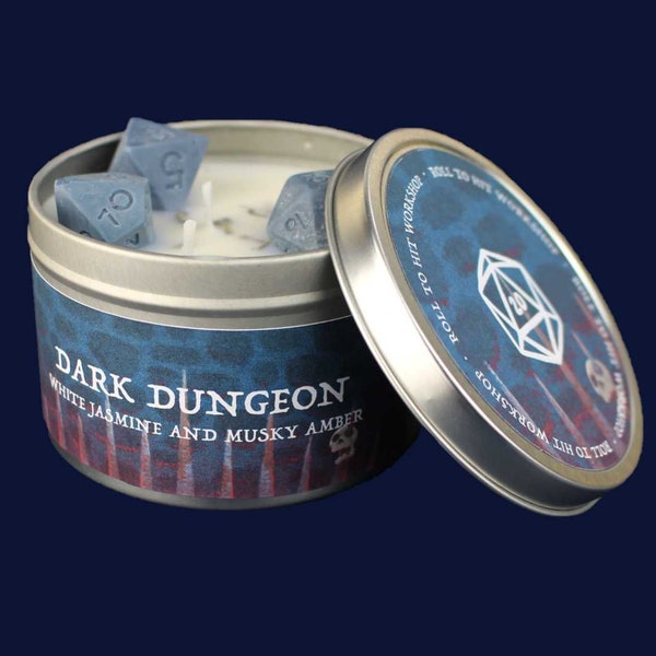 Dark Dungeon Candle / DND Candle / D&D Candle / DnD Gift / Soy Candle / D20 Candle / Dungeons and Dragons Candle / Dnd Christmas gift