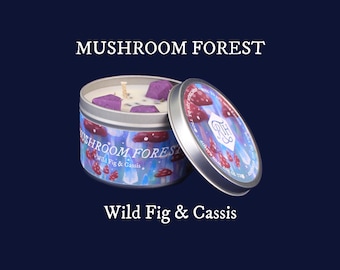 Mushroom Forest D&D Candle | DND Handmade Soy Wax Candle | RPG Fantasy Gift idea for him or her | Dungeons and Dragons