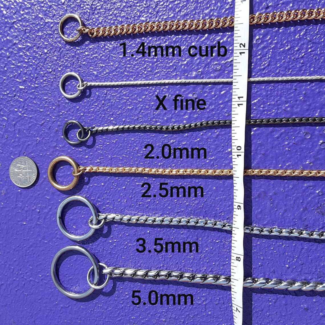 2.5mm Snake Choke Chain Etsy