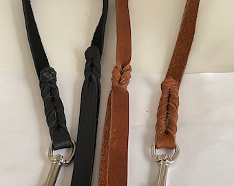 1/4" Soft Leather Show Lead