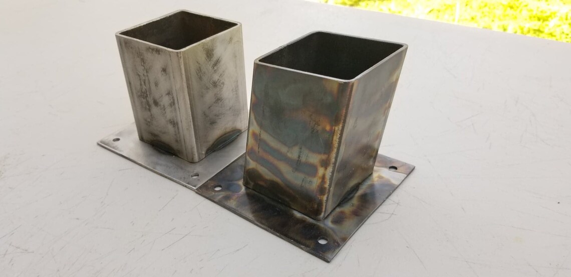 Metal Table Leg Bracket 3 pocket Handmade Etsy