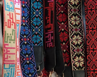 Correa de bolso Tatreez bordada