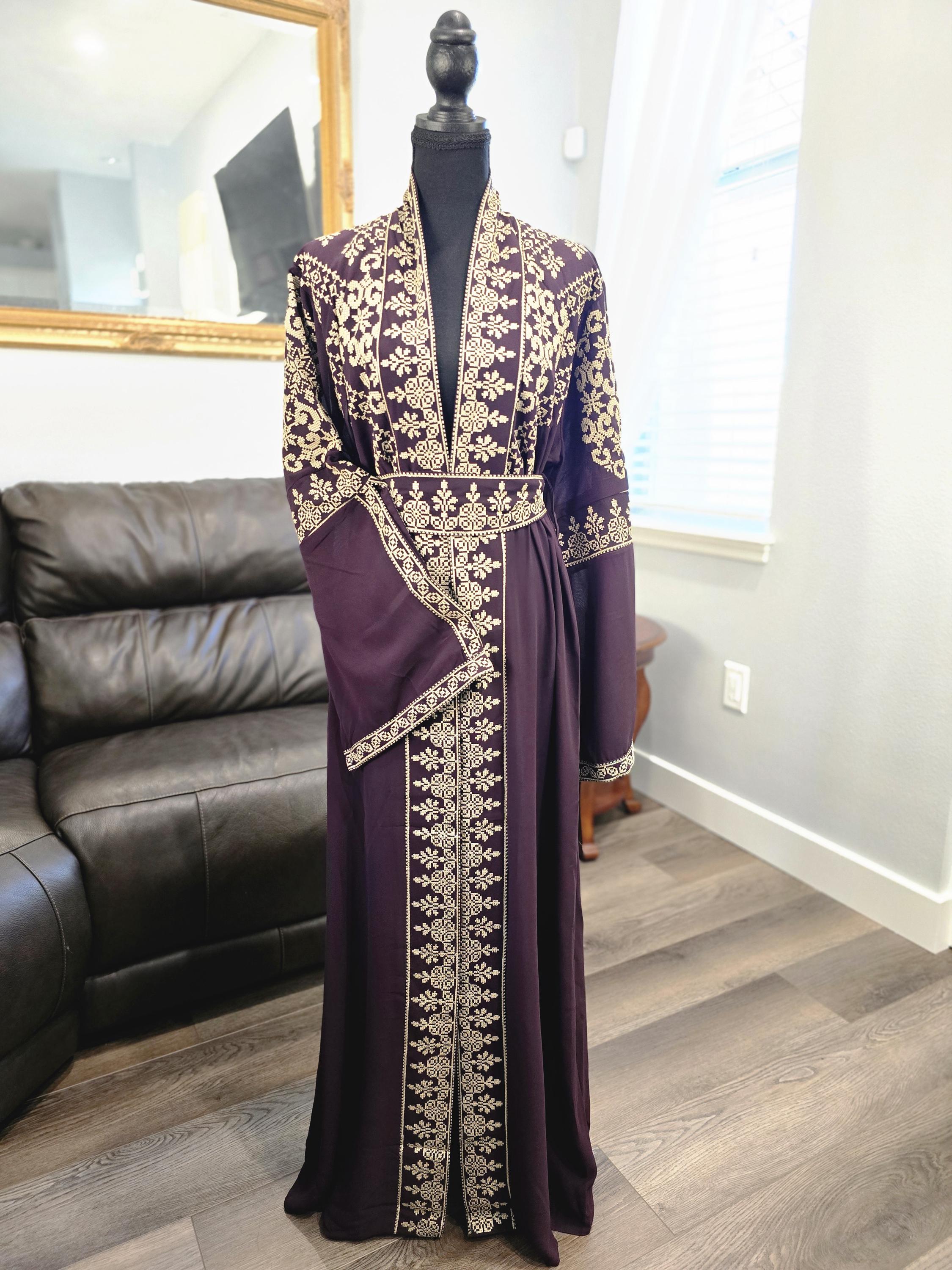 Purple Gold Kaftan - Etsy