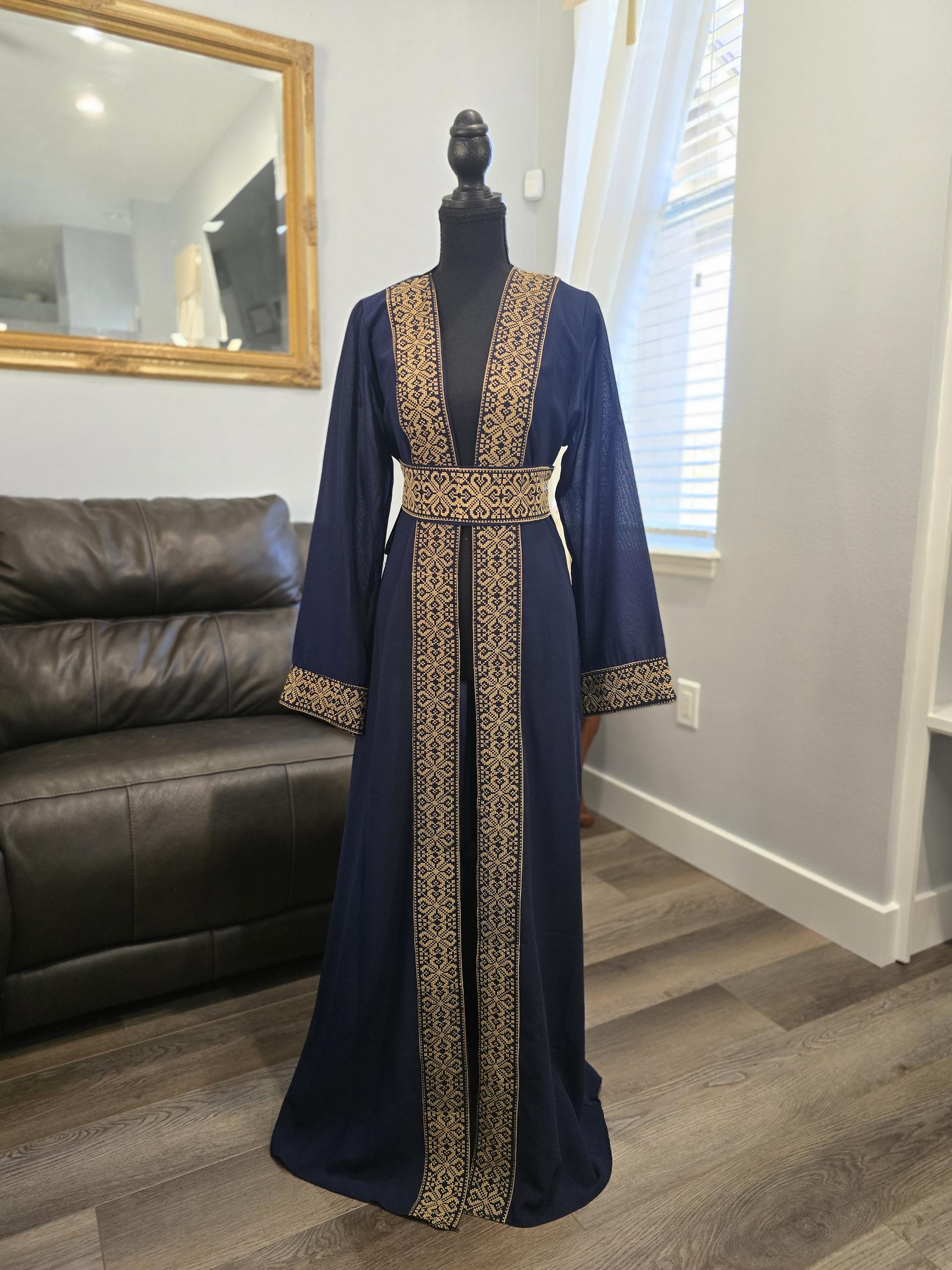 Belted Abaya - Etsy