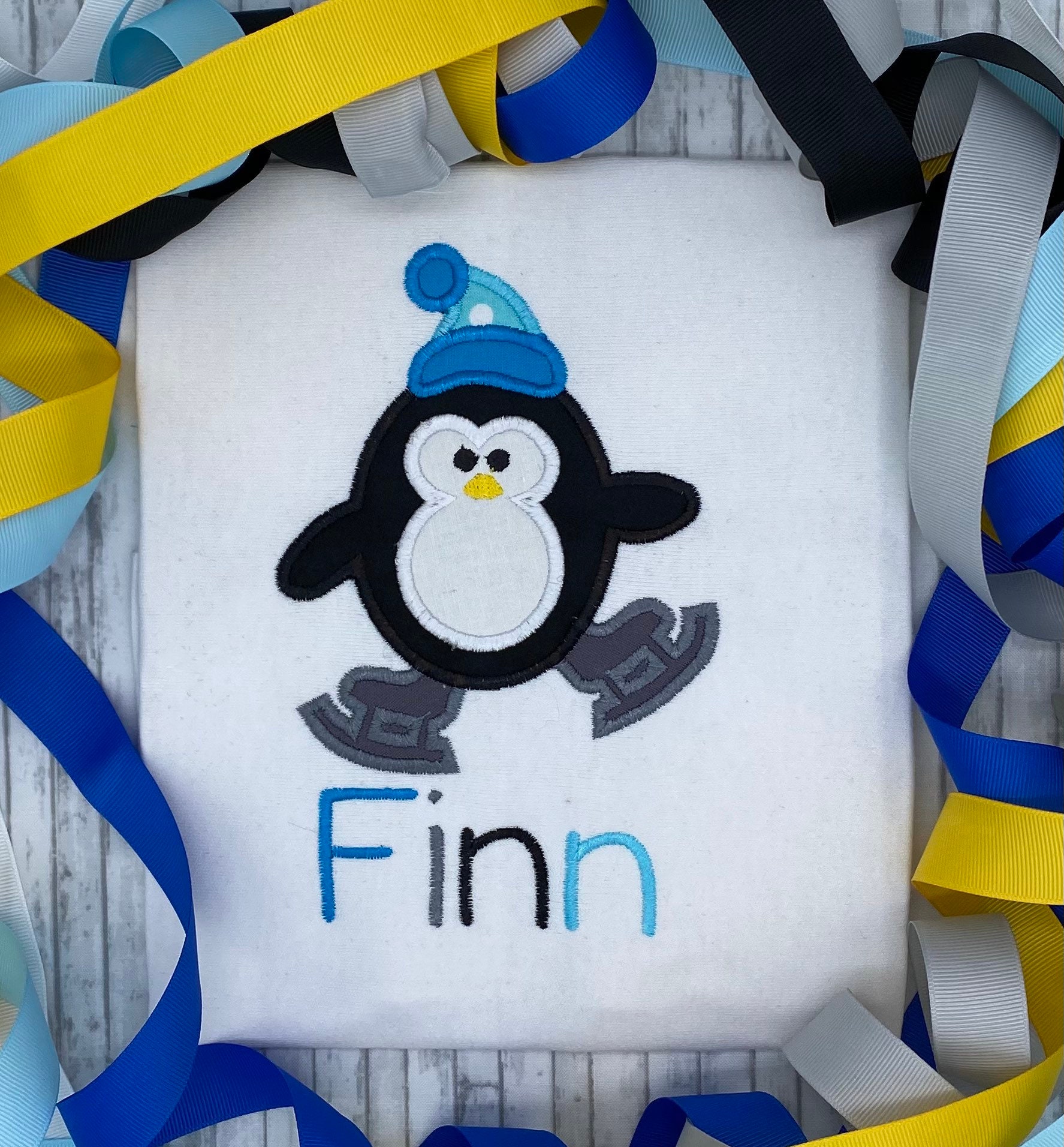 Holiday Penguin Applique Shirt