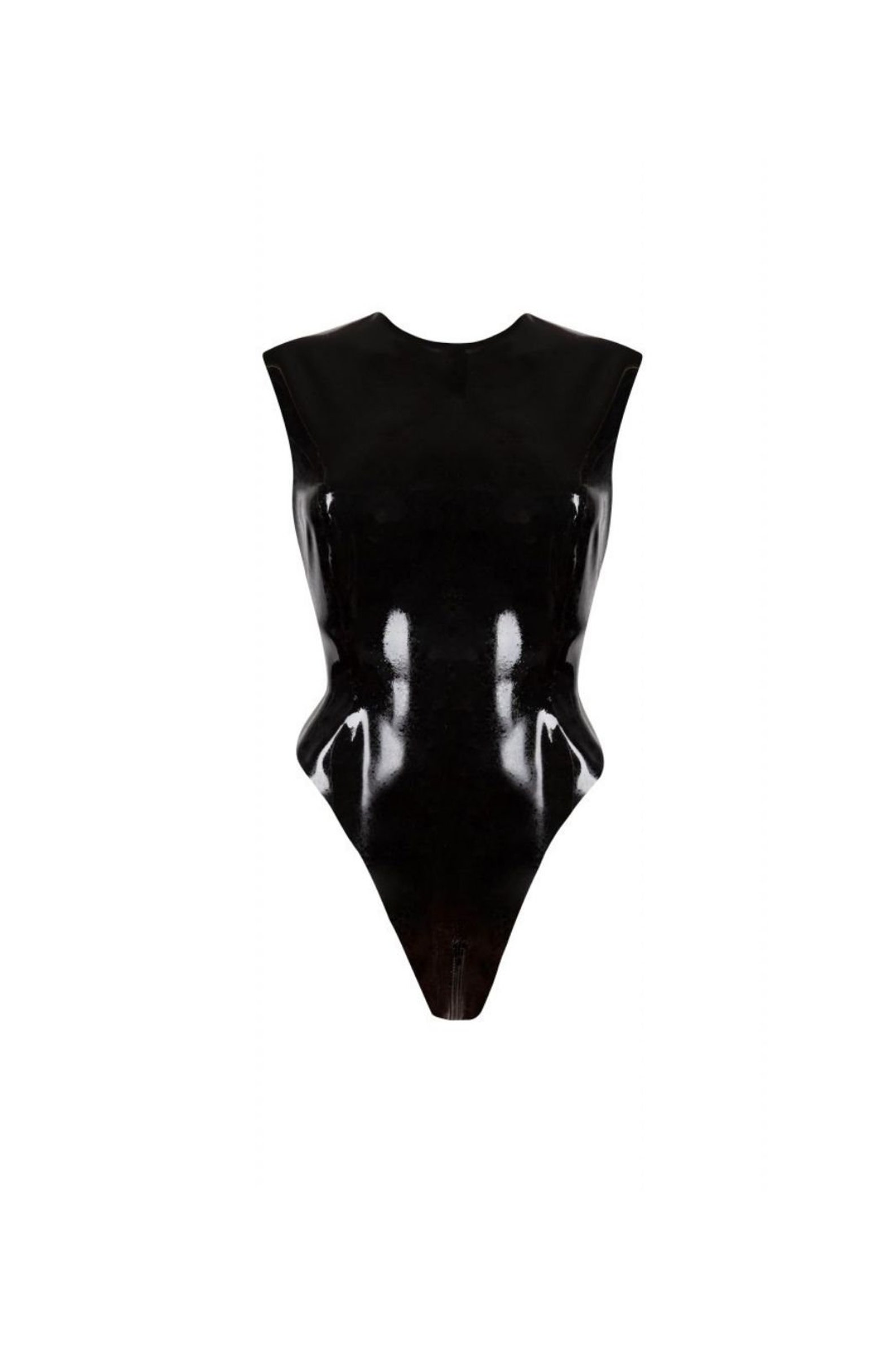 Black Latex Bodysuit Very Flattering Cut Available in Standard Size or