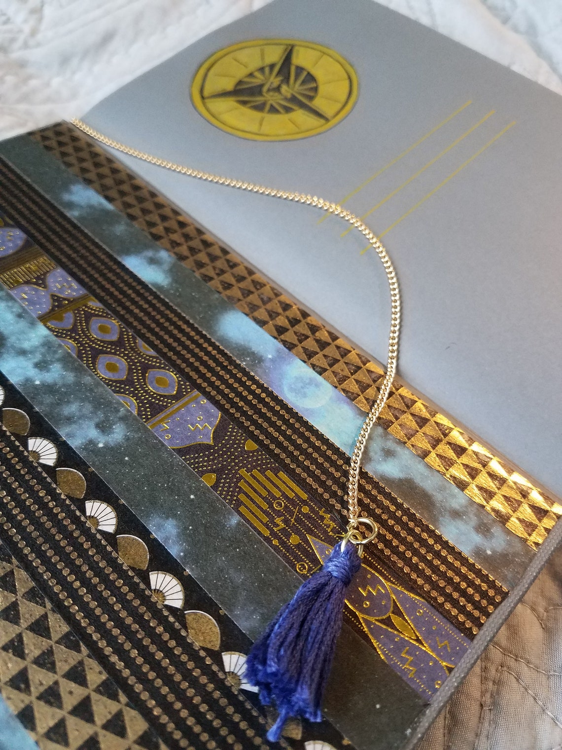 Foil Embellished Journal Gray Etsy