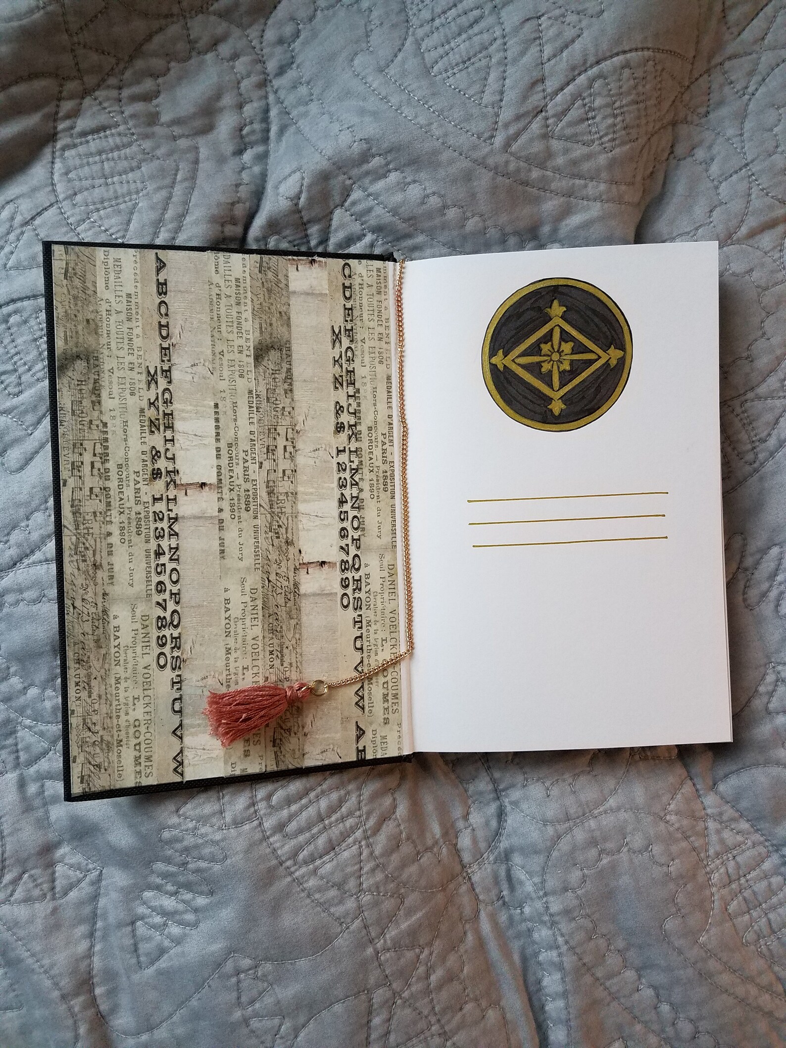 Sketchbook Black Vintage interior Etsy