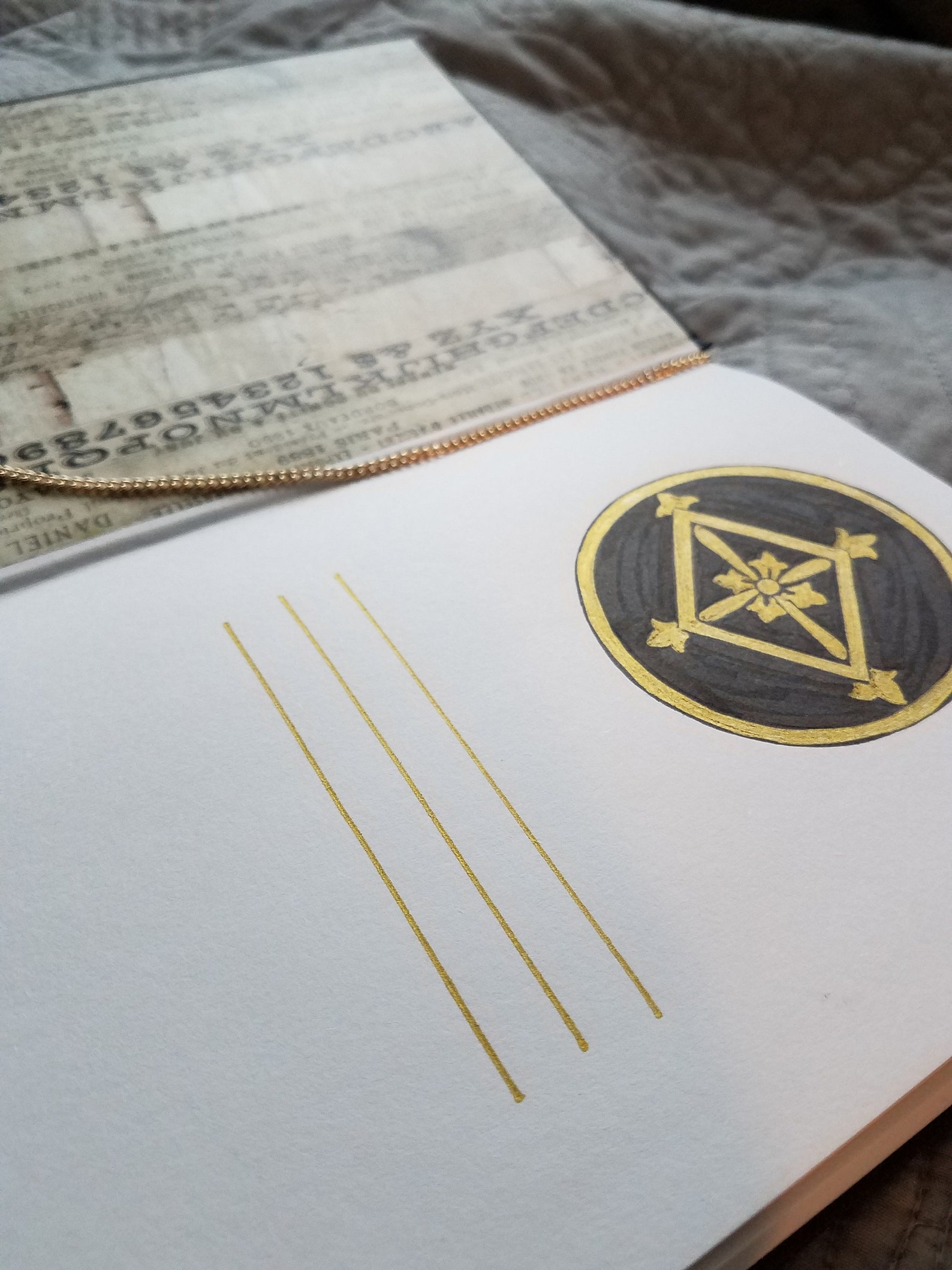 Sketchbook Black Vintage interior Etsy