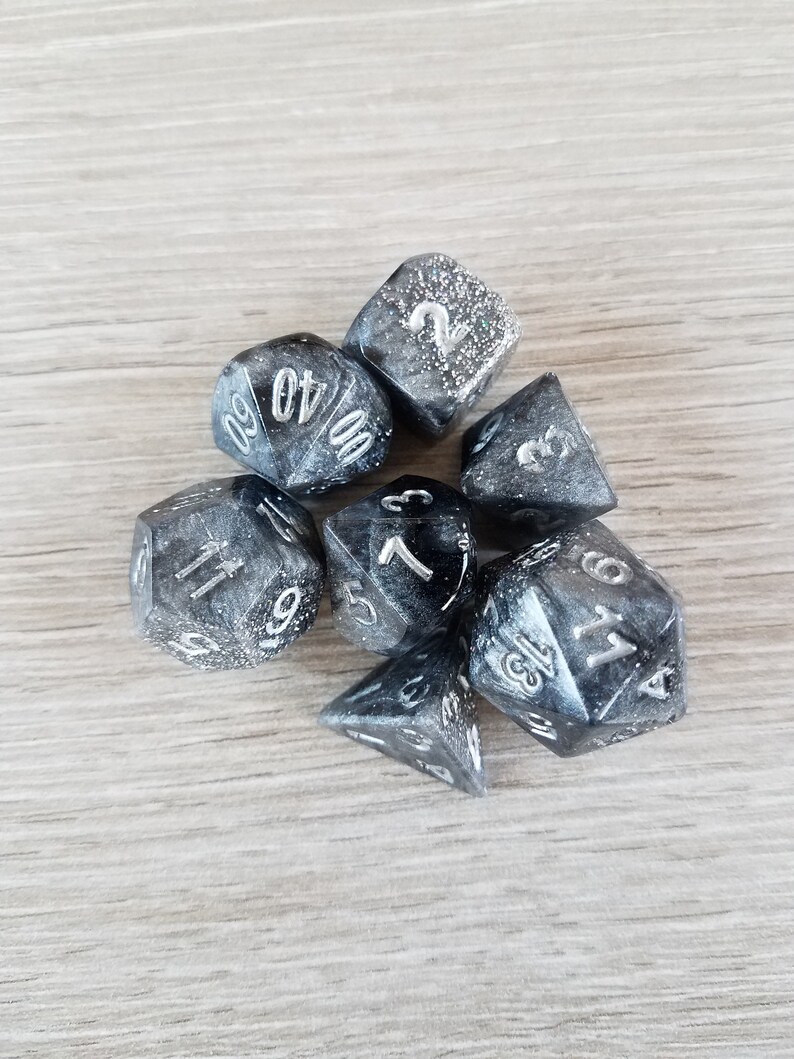 Polyhedral Dice Set Diamonds in the Rough Etsy