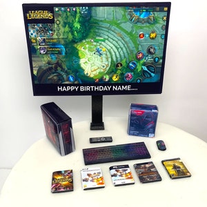 Play Station Controller Minecraft Compleanno Torta Topper //Nome  personalizzato ed età /Gaming/Custom /Birthday Boy /  Gamer/Creeper/Enderman/Mob -  Italia