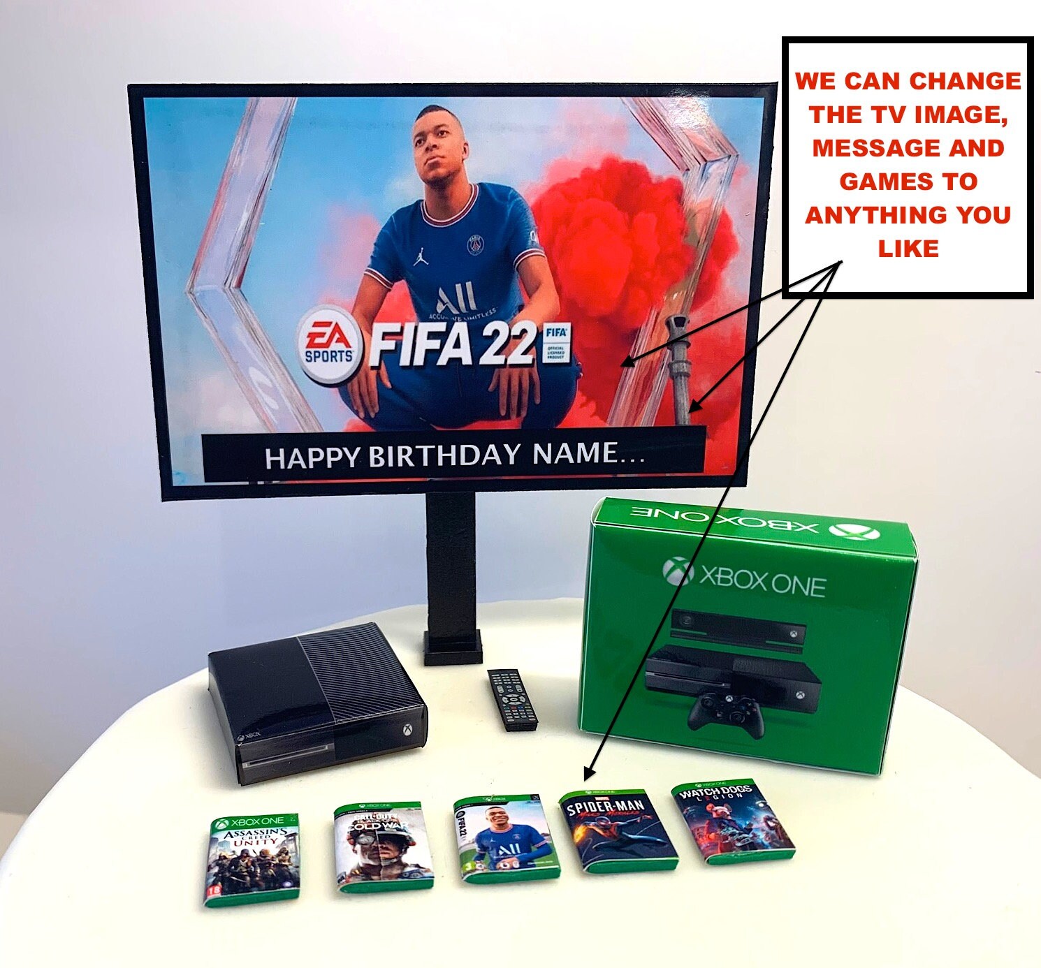 Xbox Topper Personalised Gamers Cake Toppers | Xbox One Bundle + Custom Image ...