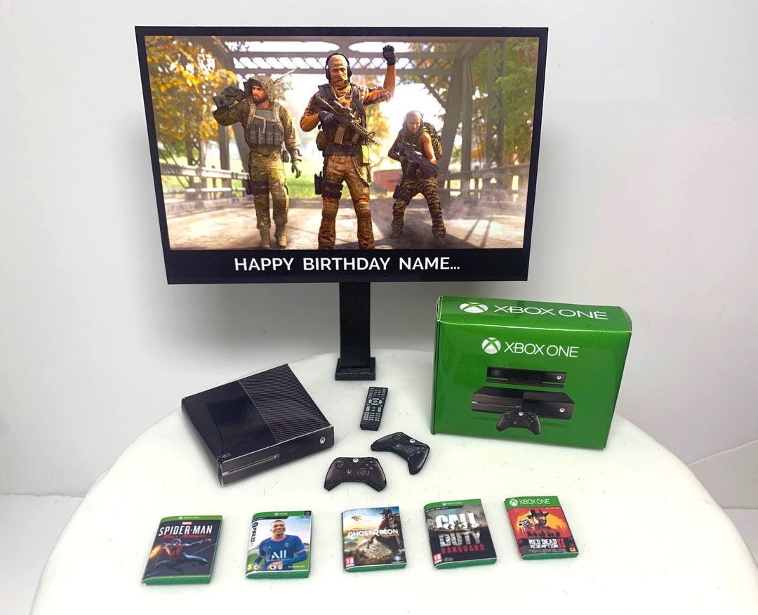 Xbox Topper Personalised Cake Topper | Xbox One Bundle + Custom Image + Message on ...