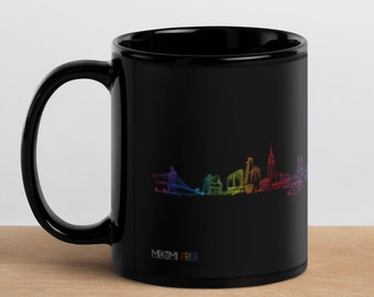 Pride New York cityscape - Black mug
