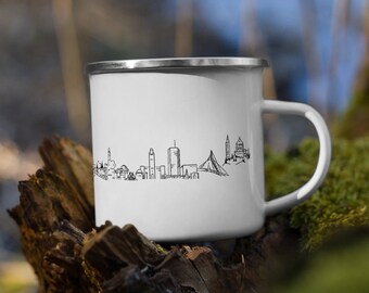 Jerusalem skyline - Enamel Mug