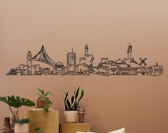 Jerusalem cityscape - Metal home decor