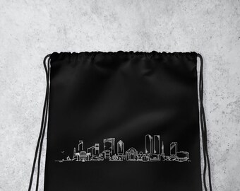 Tel Aviv mini cityscape - Drawstring bag